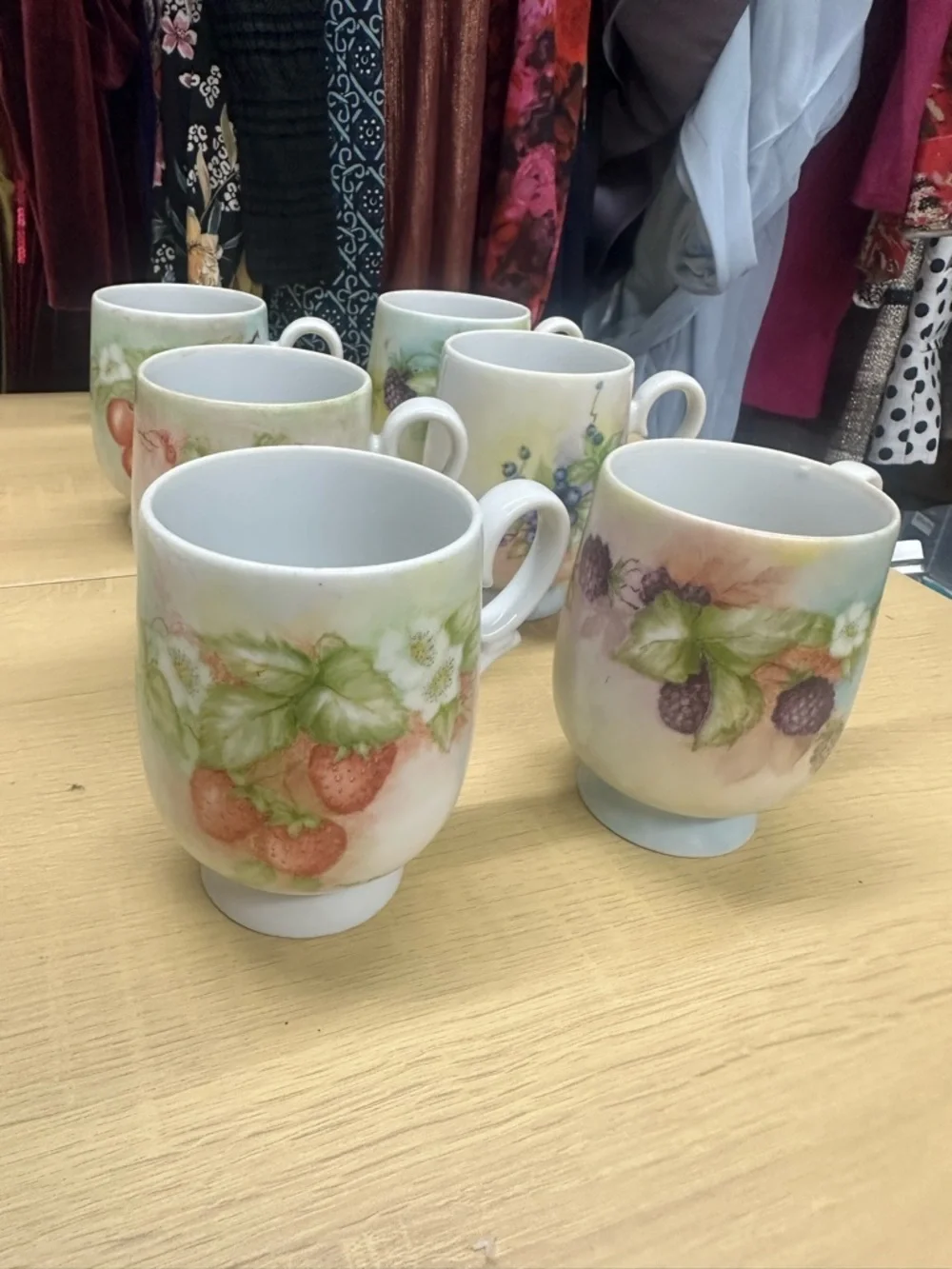 Mae Pearl Brandon Vintage 1979 Set of 6 Coffee Cups